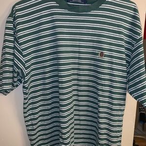 Green striped T-shirt by Tommy Hilfiger